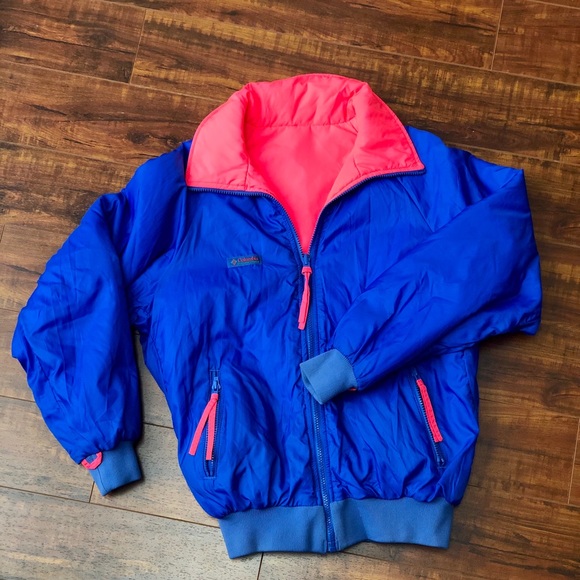 90’s Retro VNTG Columbia Jacket Reversible - Picture 3 of 8